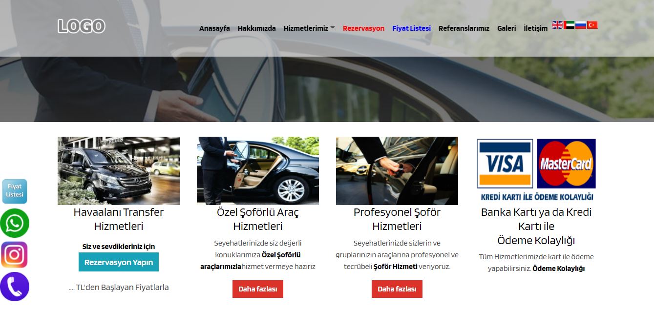 havaalanı transfer web sitesi